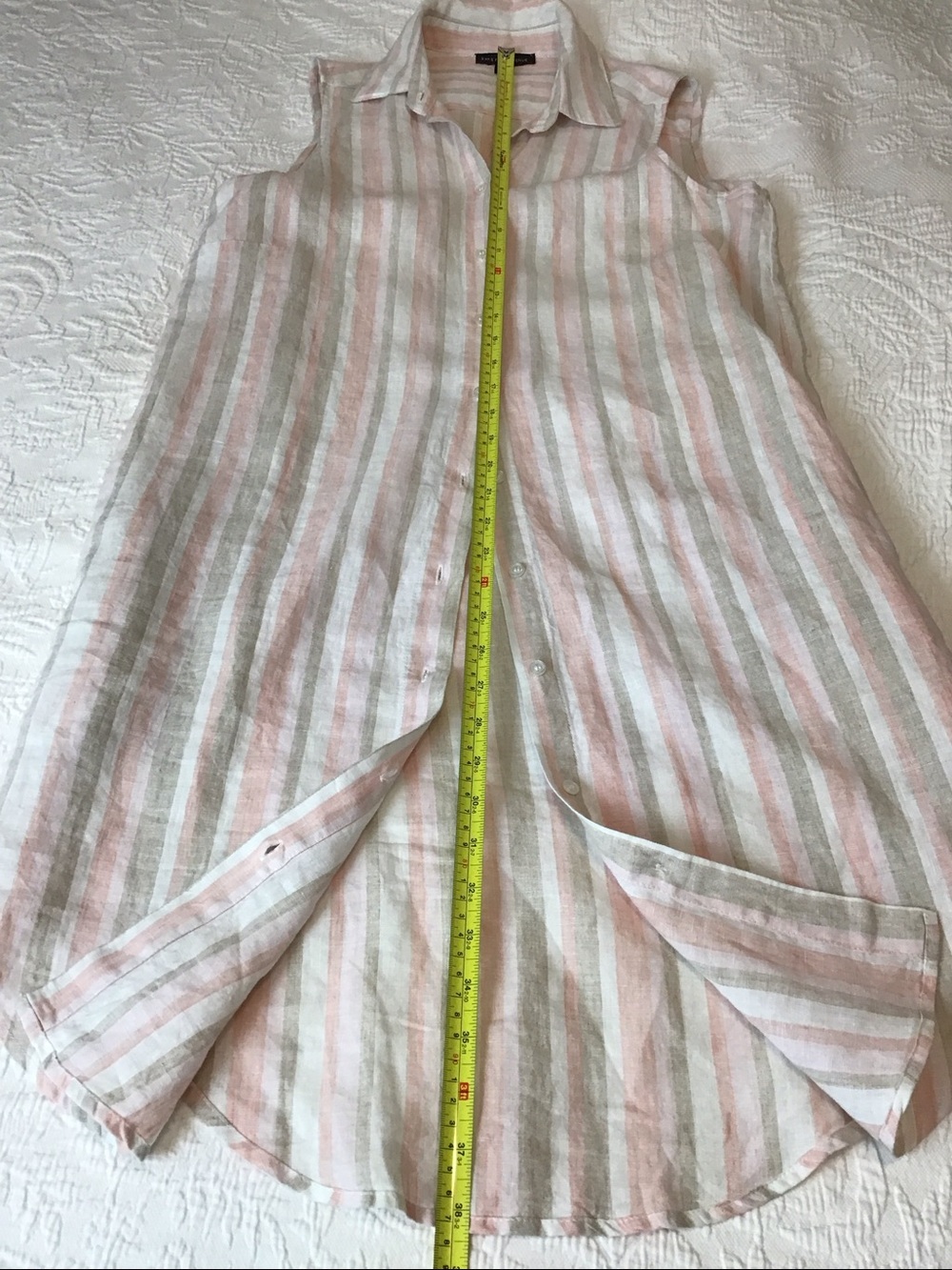 Saks Fifth Avenue Linen Shirt Dress - Picture 8 of 9
